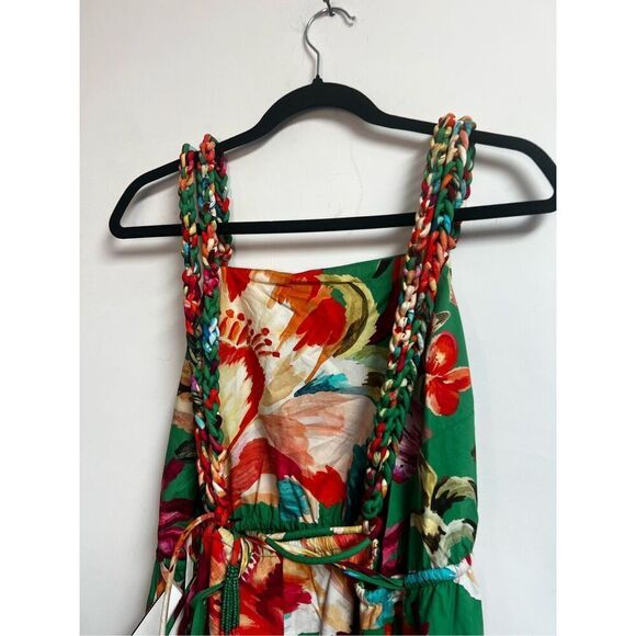 Farm Rio Women's Multicolor Tropicart Floral Sleeveless Midi Dress Large NWT - Picture 10 of 14